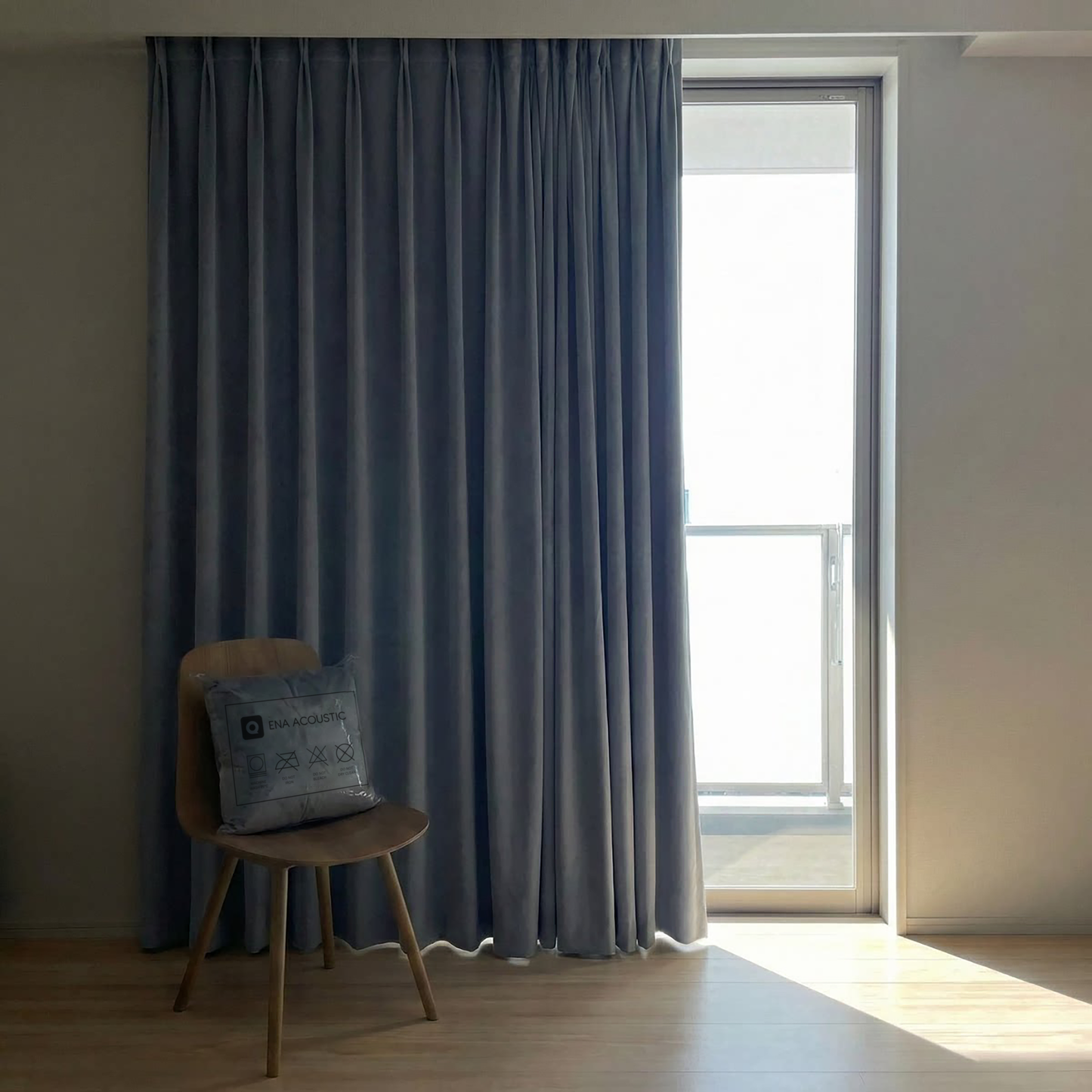 ENA Silence™ 100% Blackout Drapes | Soundproof & Thermal Velvet Curtains (SGS Certified)
