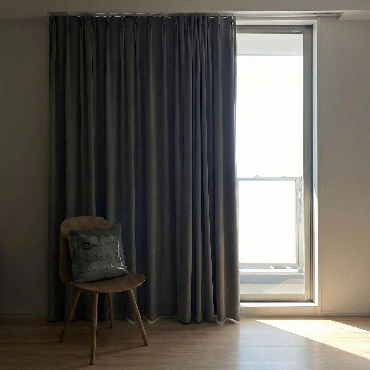 ENA Silence™ 100% Blackout Drapes | Soundproof & Thermal Velvet Curtains (SGS Certified)