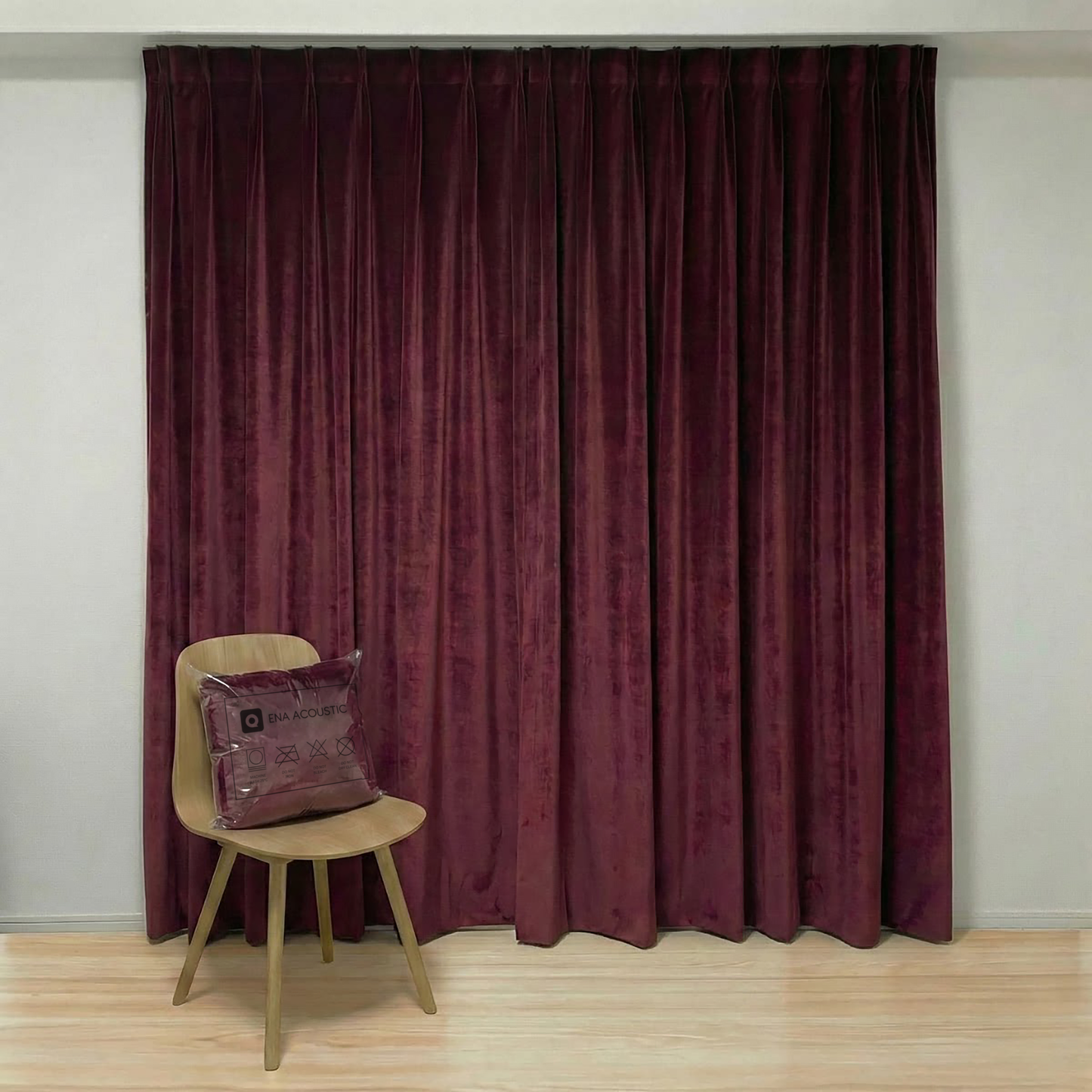 ENA Silence™ 100% Blackout Drapes | Soundproof & Thermal Velvet Curtains (SGS Certified)